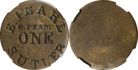 Massachusetts. 19th Massachusetts Volunteer Infantry. Undated (1861-1865) Edward Pearl. One Dollar. Schenkman MA-19-100Ba (MA-A1Ba), W-MA-100-101b-x. ...