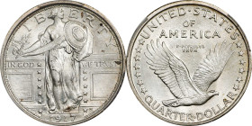 1917 Standing Liberty Quarter. Type I. MS-67+ FH (PCGS).
This is a truly outstanding quality 1917 Type I quarter. This piece is a definitive cut abov...
