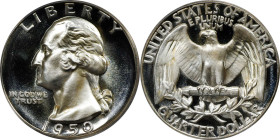 1950 Washington Quarter. Proof-68 Deep Cameo (PCGS).
The lightest silvery tinting hardly denies brilliance for this captivating Ultra Gem Proof. Brig...