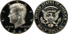 1964 Kennedy Half Dollar. FS-401. Type I, Accented Hair. Proof-68 Deep Cameo (PCGS). OGH.
This delightful Proof is virtually pristine with minimally ...