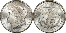 1879-CC Morgan Silver Dollar. Clear CC. MS-64+ (PCGS).
Superior quality and eye appeal for this semi-key date issue among CC-Mint Morgan dollars. Bri...