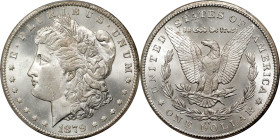 1879-CC Morgan Silver Dollar. Clear CC. MS-64 (PCGS).
Offered is a lovely, fully Choice quality example of this key date Morgan dollar issue in a PCG...