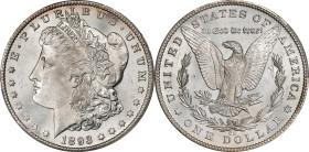 1893-CC Morgan Silver Dollar. MS-63 (PCGS).
An impressive representative of this challenging key date Morgan dollar issue. Whereas many Mint State 18...
