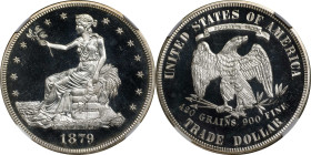 1879 Trade Dollar. Proof-67 Cameo (NGC). Classic Liberty Era Label.
Here is an extraordinary example that will nicely represent both the type and iss...