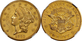1853-O Liberty Head Double Eagle. Winter-1, the only known dies. AU-55 (NGC).
Offered is an important coin for advanced double eagle or New Orleans M...