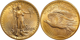 1908 Saint-Gaudens Double Eagle. No Motto. MS-68 (NGC).
This outstanding example of both the type and issue would be an excellent addition to the fin...