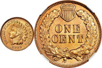 1909 Indian Cent. MS-66+ RD (NGC). CAC.
We are pleased to offer bidders in this sale multiple opportunities to acquire a top-flight example of this p...
