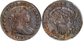 1798 Draped Bust Dime. JR-3. Rarity-5+. Small 8. EF Details--Surfaces Smoothed (PCGS).
An overall sharply defined example that is boldly and attracti...