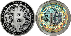 2013 Lealana 0.1 Bitcoin. Loaded. Firstbits 1BTCMinT. Serial No. 51. Black Address, Serialized. Silver. Proof-69 Deep Cameo (PCGS).
Loaded with 0.1 B...
