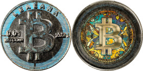 2021 Lealana "Bitcoin Cent" 0.01 Bitcoin. Loaded. Firstbits 1Fe1jM3M. Serial No. 3. Rainbow Design C. Nickel Brass. MS-67 (PCGS).
Loaded with 0.01 BT...