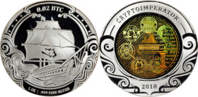 2018 Crypto Imperator "Yarr Ship" 0.02 Bitcoin. Loaded. Firstbits 1Mx6nTYJ. Serial No. 19. Silver. Proof-69 Deep Cameo (PCGS).
Loaded with 0.02 BTC. ...