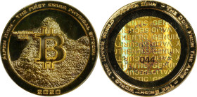 2020 Alpen Coin 0.0005 Bitcoin. Loaded. Serial No. 044. Brilliant Finish. Gilt Alloy. MS-68 (PCGS).
Loaded with 0.005 BTC. Loaded with 0.0005 BTC. Th...