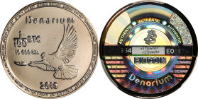 Partial Funded 2015 Denarium "0.01 Bitcoin". Loaded with 0.001 BTC. Firstbits 17Jswnkr. Serial No. E03964. Brass. MS-66 (PCGS).
Loaded with 0.001 BTC...