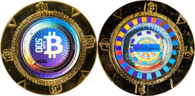 2021 1HoDLCLUB "Poker Chip" 0.0005 Bitcoin. Loaded. Firstbits 1XXXXjpA. HODL Prototype "Error". Brass. MS-63 PL (ICG).
Loaded with 0.0005 BTC. This i...