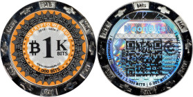 2018 MoonBits 1K Bits 0.001 Bitcoin. Loaded. Firstbits 1My9ZNnK. Serial No. T2785. Silver-Finish Metal Alloy. MS-68 (ICG).
Loaded with 0.001 BTC. Thi...