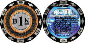 2019 MoonBits 1K Bits 0.001 Bitcoin. Loaded. Firstbits 123SM58r. Serial No. T4051. Silver-Finish Metal Alloy. MS-69 (PCGS).
Loaded with 0.001 BTC. An...