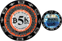 2019 MoonBits 5K Bits 0.005 Bitcoin. Loaded. Firstbits 1Cas9Unt. Serial No. R0524. Titan Finish. Metal Alloy. MS-69 (PCGS).
Loaded with 0.005 BTC. Th...