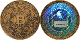2014 Ravenbit NODE "Custom" 0.047 Bitcoin. Loaded. Firstbits 1Gk9QtZQ. Gray Label. Bronze. MS-67 (ICG).
Loaded with 0.047 BTC. These were all sold un...