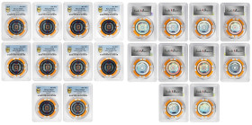Ten-Coin Consecutive Set of 2017 Satori "Poker Chip" 0.001 Bitcoins. 0.01 Bitcoin Total. Loaded. Post-Fork. Serial No. 46461-46470. (PCGS).
This is a...