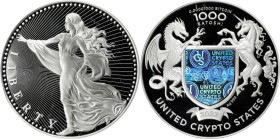 2022 United Crypto States "Liberty" 0.00001 Bitcoin. Loaded. Silver. Proof-68 Deep Cameo (ICG).
Loaded with 0.00001 BTC. A relatively modern entry in...