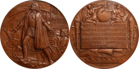 1892-1893 World's Columbian Exposition Award Medal. By Augustus Saint-Gaudens and Charles E. Barber. Eglit-90, Rulau-X3. Bronze. MS-65 BN (NGC).
76 m...