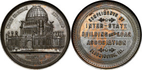 1893 World's Columbian Exposition Administration Building / Inter-State Building and Loan Association Medal. Eglit-585, var. Bronze(?). Mint State, Pl...