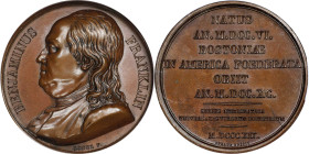 "1819" Benjaminus Franklin Series Numismatica Medal. Greenslet GM-45. Bronze. MS-66 BN (NGC).
41 mm.

Estimate: $350