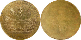 "1876" (ca. 1880s?) California Medal. Blank Reverse. Musante GW-879A, Baker-410, var. Brass. MS-64 (PCGS).
42 mm. Unlisted in Baker.

Estimate: $50...