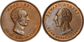 "1797" (1860) John Bell Campaign Medal. DeWitt-JBELL 1860-4. Bronze. MS-64 BN (NGC).
31 mm.

Estimate: $200