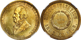 1860 John Bell Campaign Medal. DeWitt-JBELL 1860-7. Brass. MS-66 (NGC).
28 mm.

Estimate: $200