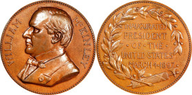 1897 William McKinley Presidential Medal. Failor-Hayden Unlisted. Bronze. Mint State.
77 mm. The original version of this medal, which was used up to...