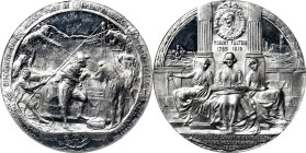 1909 Hudson-Fulton Celebration Medal. By Emil Fuchs. Miller-23. Aluminum. MS-62 PL (NGC).
51 mm.

Estimate: $150
