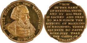 Undated Louis Kossuth, The Washington of Hungary Medal. Gilt. MS-65 DPL (NGC).
28 mm. Obv: Bust of the Hungarian patriot right, peripheral inscriptio...