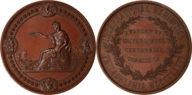 1876 Centennial Award Medal. Harkness Nat-300, Julian AM-10. Bronze. MS-65 BN (NGC).
76 mm.

Estimate: $200
