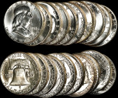 Roll of 1958 Franklin Half Dollars. Mint State (Uncertified).
Housed in a plastic tube. (Total: 20 coins)

Estimate: $300