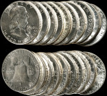 Roll of 1960 Franklin Half Dollars. Mint State (Uncertified).
A plastic tube roll. (Total: 20 coins)
From our iAuction 3500, September 2014, lot 226...