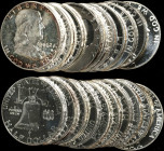 Roll of 1962 Franklin Half Dollars. Proof (Uncertified).
Housed in a plastic tube. (Total: 20 coins)

Estimate: $350