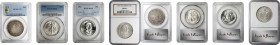 Lot of (4) Certified Half Dollars.
Included are: 1810 Capped Bust, Fine-12; 1947 Walking Liberty, MS-65; 1962 Franklin, MS-65; and 1893 Columbian Exp...