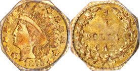 1876 Octagonal 25 Cents. BG-799. Rarity-4. Indian Head. AU-58 (PCGS). OGH.
PCGS# 10626. NGC ID: 2BRK.

Estimate: $250