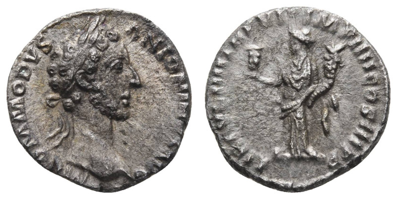 Antike Römer
Münzen Römische Kaiserzeit Commodus, 177-192, Denar (2,92 g). Av.:...