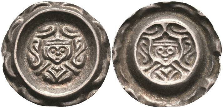 Mittelalter Münzen Mittelalter Deutschland
 Schongau, Brakteat (0,74g), Konradi...