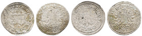 Deutschland bis 1800 Neufränkische Linie Bayreuth
 F. Fürth 4 Kreuzer 1632 (2 Exemplare), 1 x Rv. mit kl. Schrötlingsrissen, beide etwas belegt und g...
