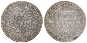 Deutschland bis 1800 Köln Stadt
 2/3 Taler (Gulden), 1694, mit Titel Leopolds I., Noss 540, ss