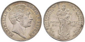 Deutschland 1800-1871 Bayern
 Doppelgulden, 1855, Maximilian II., Mariensäule München, AKS 168, J. 84, kl. Rf., vz.