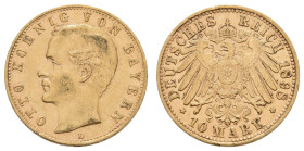 Goldmünzen des Kaiserreichs Bayern
 10 Mark, 1898, Otto, kl. Rf., ss. J. 199