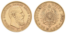 Goldmünzen des Kaiserreichs Preussen
 10 Mark, 1888, Friedrich III., vz, J. 247.