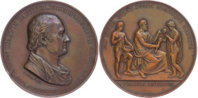 Medaillen Medaillen Deutschland vor 1900
 Erfurt, Bronzemedaille (Dm. ca. 43,50mm, ca. 42,59g), 1834, von König, auf das 50jährige Berufsjubiläum des...