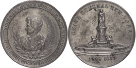 Medaillen Medaillen Deutschland vor 1900
 Zinnmedaille (Dm. ca. 51mm, ca. 41,09g), o.J., auf das Denkmal Heinrich Heines in New York. Av: Brustbild H...