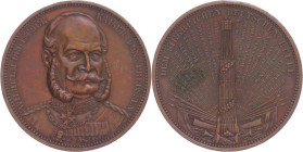 Medaillen Medaillen Deutschland vor 1900
 Preußen, Wilhelm I., Bronzemedaille (Dm. ca. 40mm, ca. 32,29g), 1871, von Brehmer, auf die Siegreichen deut...