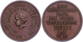 Medaillen Medaillen Deutschland vor 1900
 Regensburg, Bronzemedaille (Dm. ca. 21,8mm, ca. 3,18g), 1887, signiert "J.S.", auf die Geburt von Marie Ant...